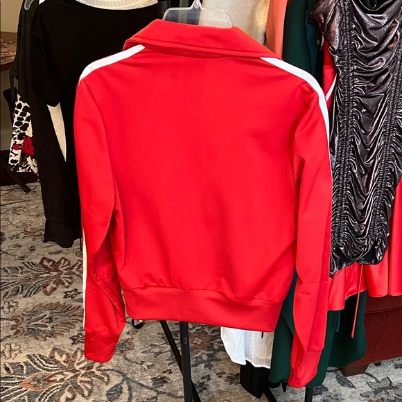 Adidas Women's Red Bomber Jacket - Picture 5 of 6